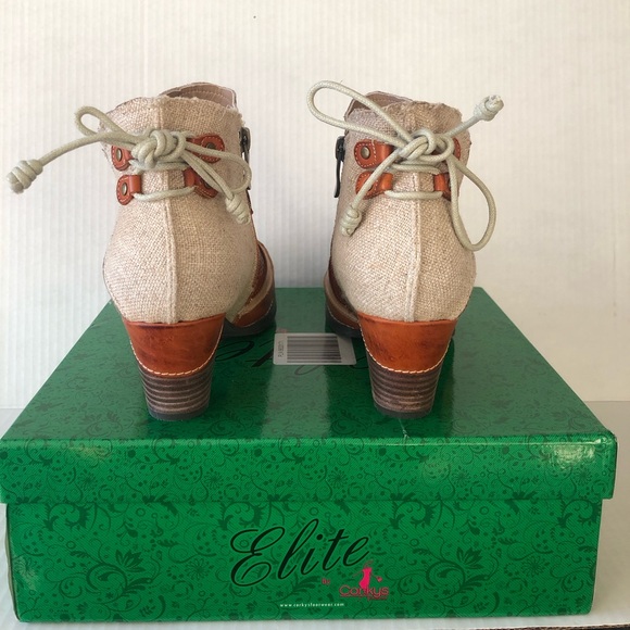 Elite Rags Cognac & Tan Booties - Picture 9 of 13